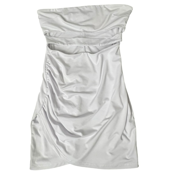 Revolve Superdown Strapless Cutout Dress in White - Picture 9 of 16